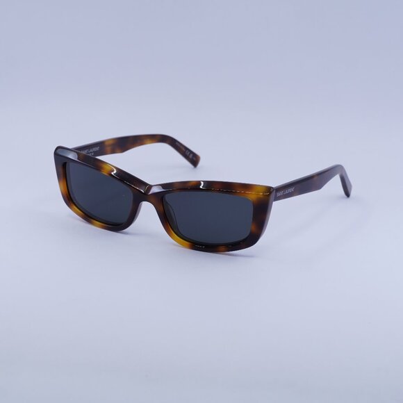 🕶️ New Saint Laurent SL658 002 Sunglasses - Havana Frame, Black Lenses
